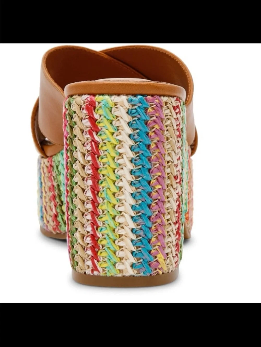 NWB Steve Madden women’s truthful crossband sandals raffia 90s style size 8